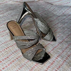 Silver Strappy Heels for Formal Occasions